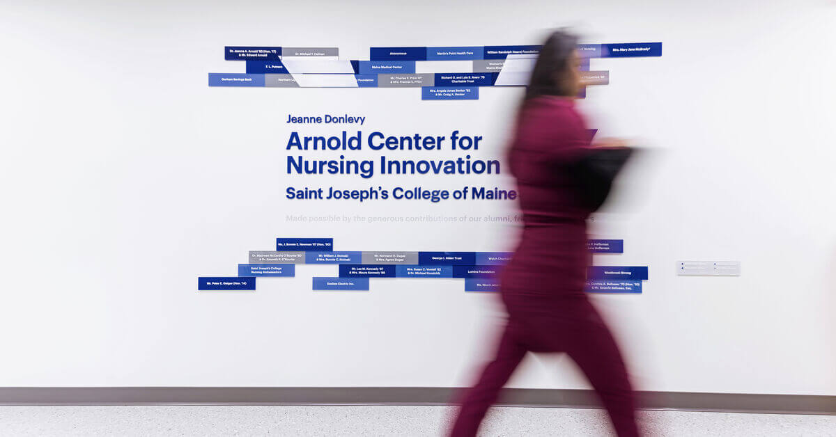 student in the center for nursing innovation