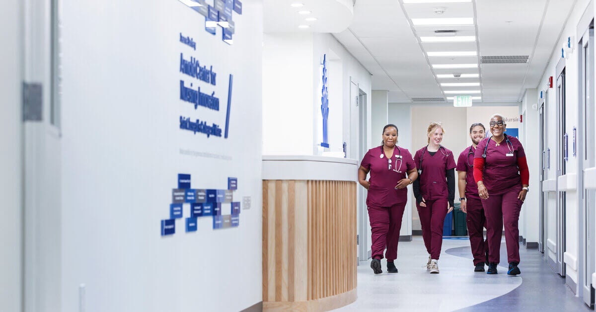 SJC nursing students on campus