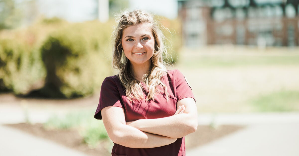 Saint Joe's hybrid ABSN student