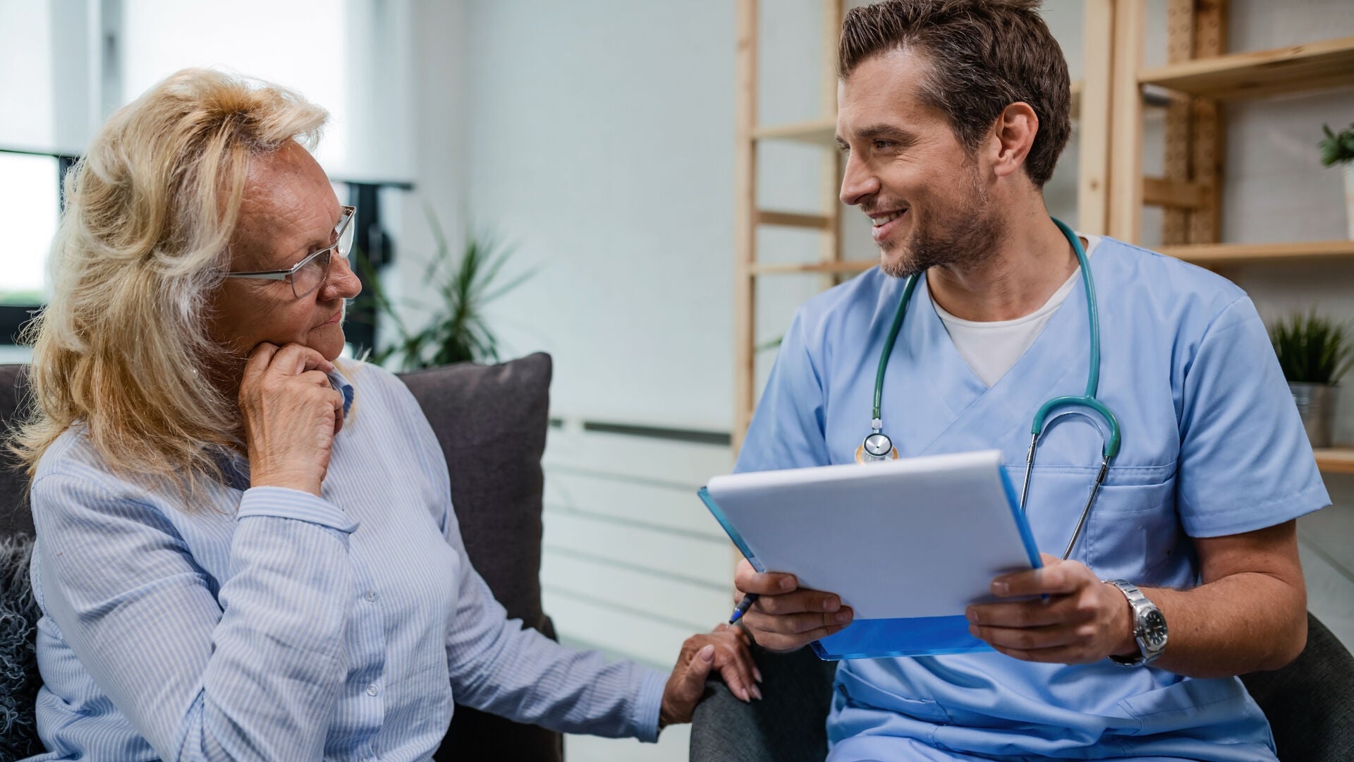nurse with patient